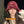 Moncler Cute Bunny Fur Heart Pearl Fisherman's Hat in Burgundy 980324