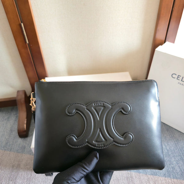 Celine Hot-Selling Black Clutch Bag in Cowhide 276332