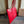 Celine 26 New Smiley Face Red Bag in Cowhide 276209