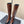 Chanel Croc-Embossed Square-Toe Dark Brown High Boots in Cowhide 591399