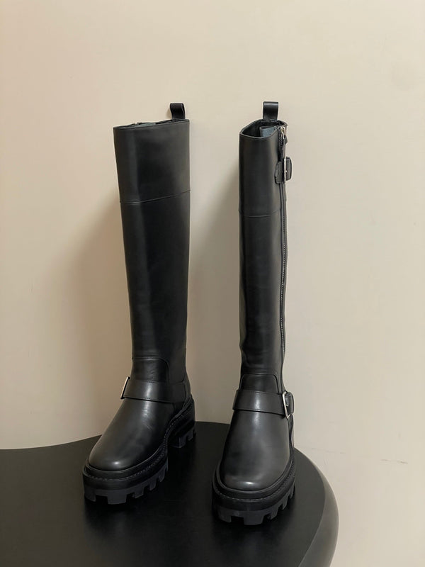 HM JAIME BOOT IN BLACK CALFSKIN
