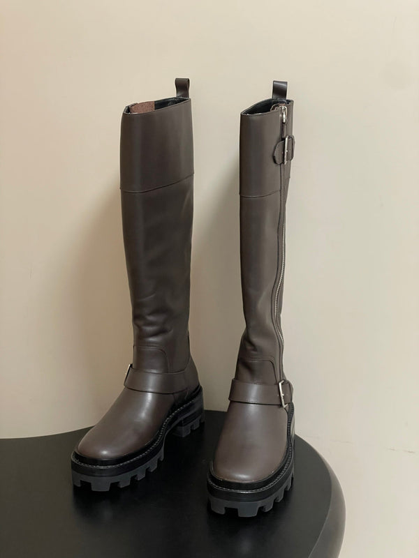 HM JAIME BOOT IN DARK BROWN CALFSKIN