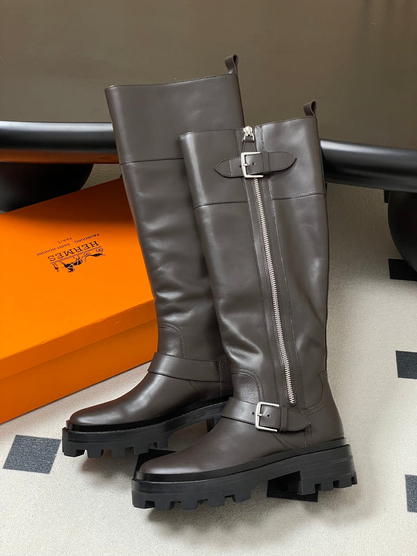 HM JAIME BOOT IN DARK BROWN CALFSKIN