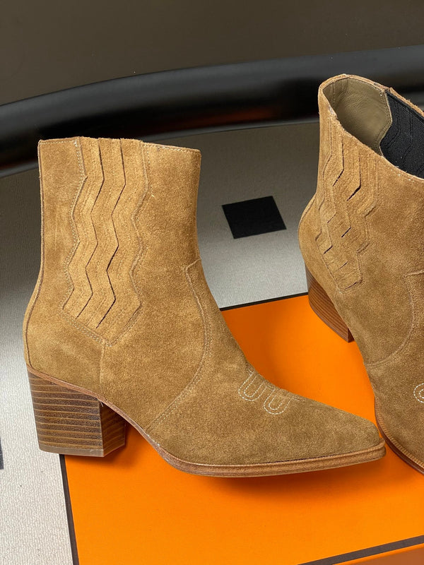 HM Lissa Chelsea Boots 70 Light Brown in Suede 593785