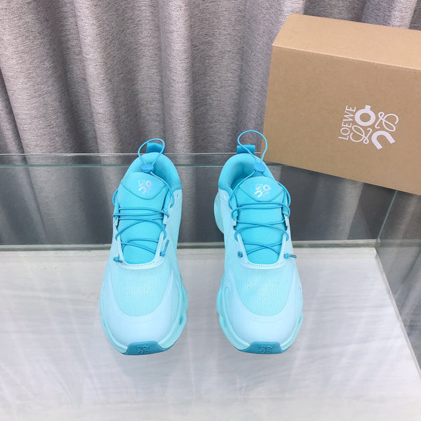 Loewe 2025 x On Cloud Solo Running Sneakers Blue Nylon Calfskin 597427
