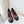 Chanel 26 MaryJane Shoes Burgundy Black Lambskin 597383