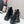 Chanel CC Combat Short Boots With Pearl Black in Calfskin 597894