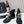 Chanel CC Combat Short Boots With Pearl Black in Calfskin 597894