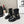 Chanel Chain Sock Ankle Boots Black Shiny Calfskin 597916