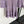 Chanel Hollow-out Knit Flared Long-Sleeve Purple Dress Cashmere20254806