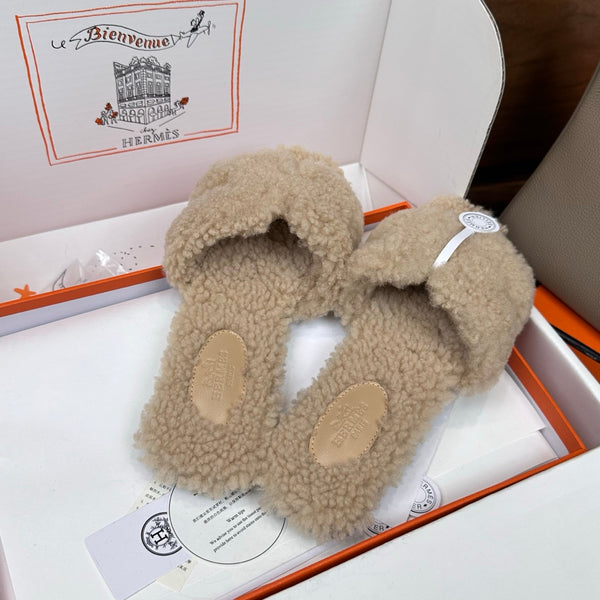 HM Oran Sandal Beige Wool 598202