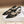 CD Ribbon Lace Open-toe Black Sandals in Sheepskin 598114