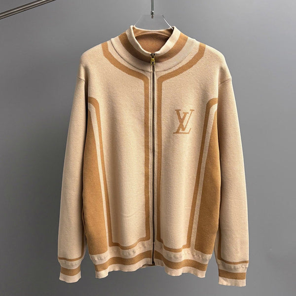 LV 26 Men's Intarsia Knit Jacket 493095