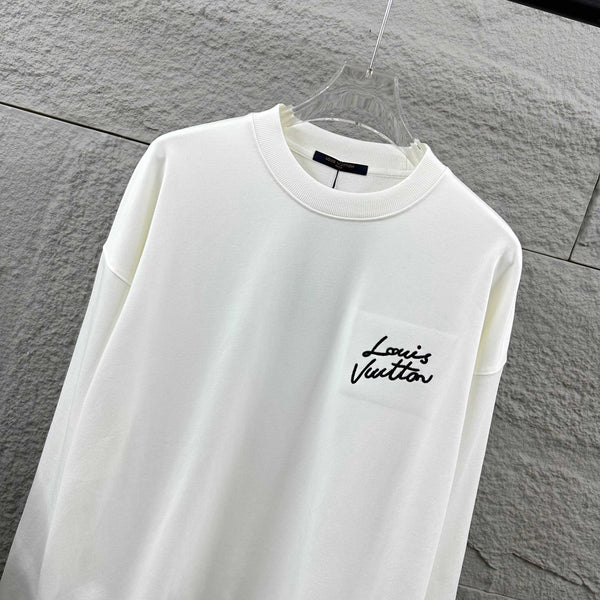 LV Long-Sleeve Crew Neck Sweatshirt 492261