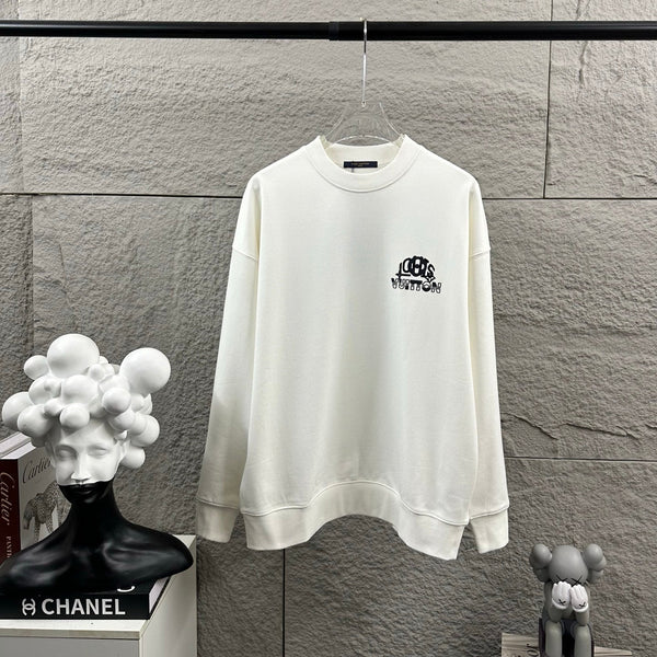 LV Long-Sleeve Crew Neck Sweatshirt 492245