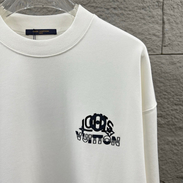 LV Long-Sleeve Crew Neck Sweatshirt 492245