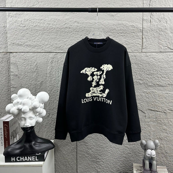 LV Long-Sleeve Crew Neck Sweatshirt 492239