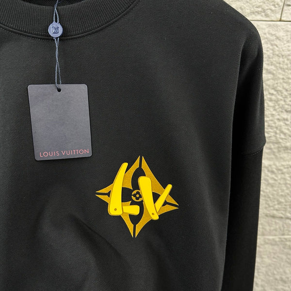LV Long-Sleeve Crew Neck Sweatshirt 492219
