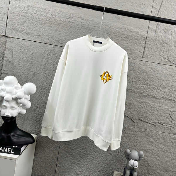 LV Long-Sleeve Crew Neck Sweatshirt 492217