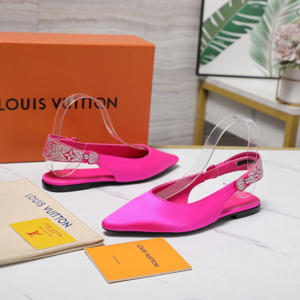 LV 26ss Legacy Slingback Flats Pink in Cowhide 600637