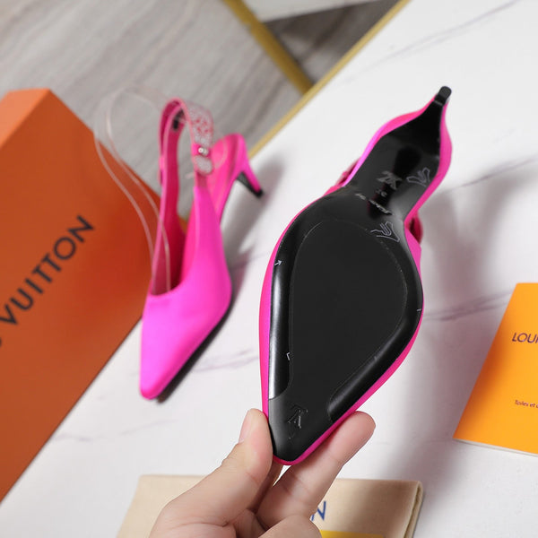 LV 26ss Legacy Slingback Pumps 55 Pink in Cowhide 600641
