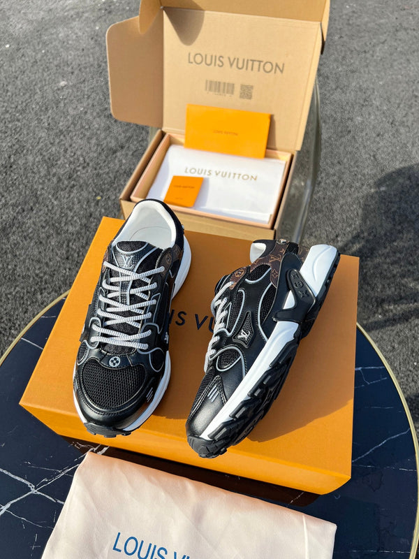 LV 26 Olympia Sneaker Black in Fabric Mesh 600744