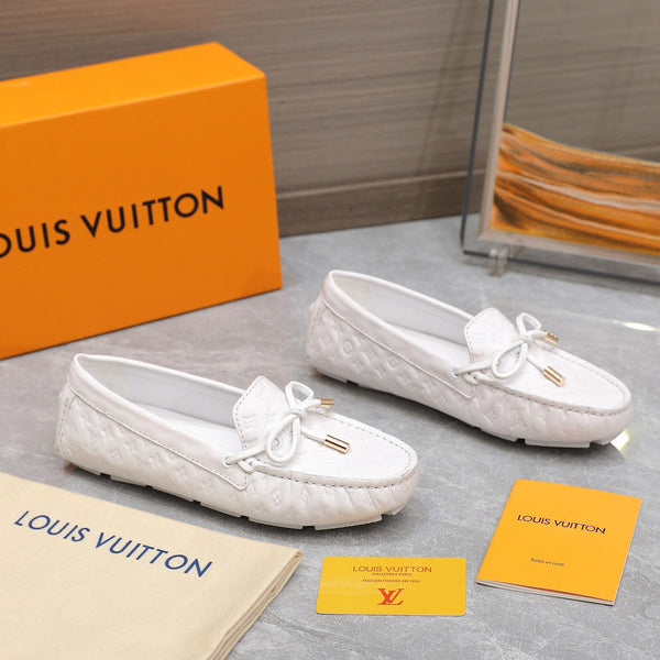 LV Gloria Loafer White Cowhide 600747