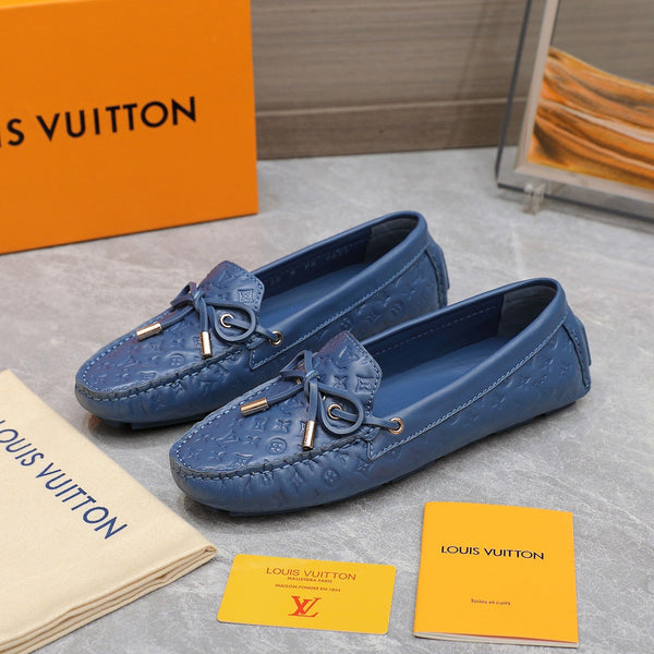 LV Gloria Loafer Blue Cowhide 600750