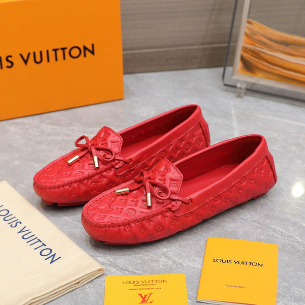 LV Gloria Loafer Red Rose Cowhide 600752