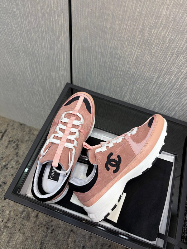 Chanel 26 Quilted Classic Sneaker Pink in Lambskin 602475