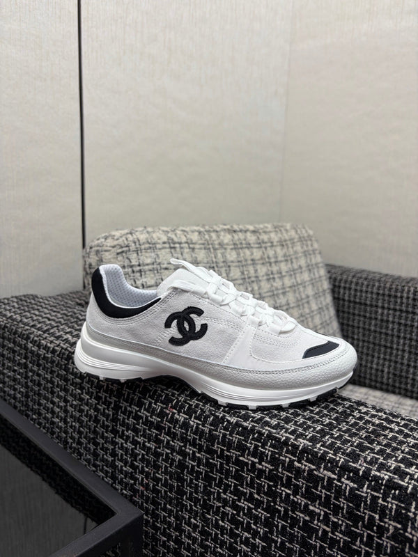 Chanel 26 Quilted Classic Sneaker White in Lambskin 602472