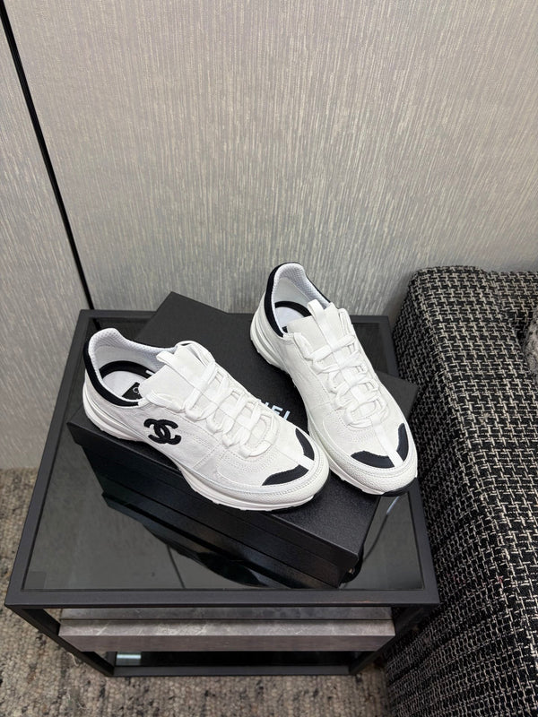 Chanel 26 Quilted Classic Sneaker White in Lambskin 602472