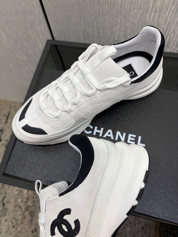 Chanel 26 Quilted Classic Sneaker White in Lambskin 602472