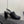Chanel 26 Classic Chunky Heel Open Back Sandal 95 Black in Sheepskin 602497
