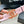 CC Women's Belt 3.0CM Pink Black Cowhide Red Buckle 616971