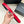 CC Women's Belt 3.0CM Red Black Cowhide Red Buckle 616970
