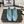 CC Ballet Flats Blue in Suede 611698