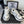 CC Sneaker White Silver Metallic in Cowhide 611669