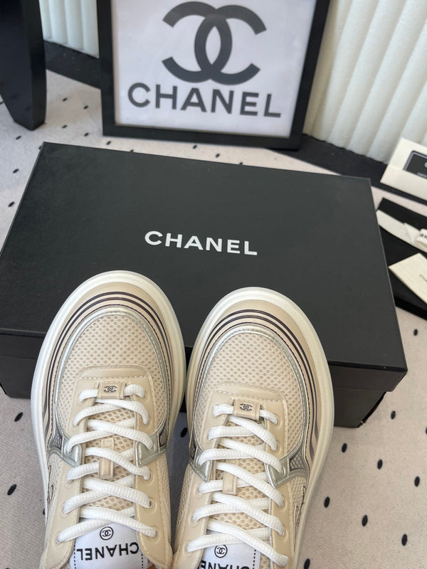 CC Sneaker Beige in Cowhide 611667