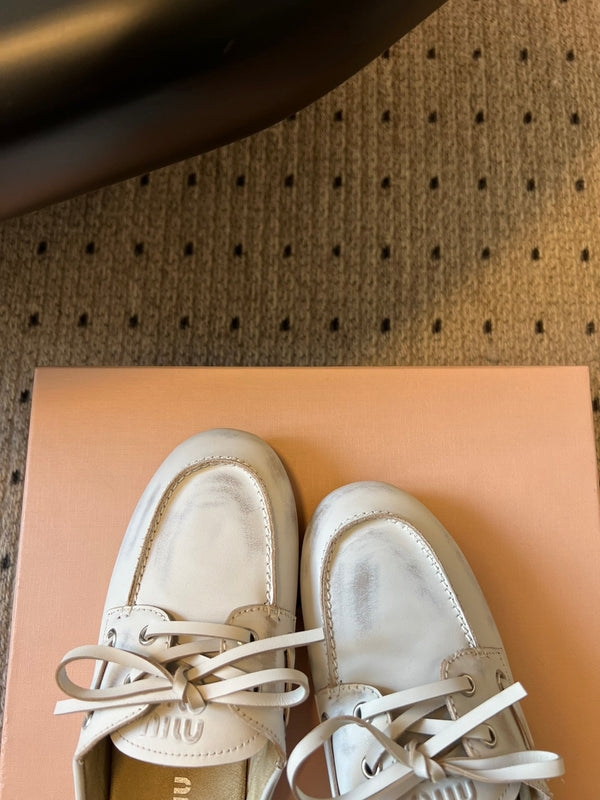Miu Miu 26SS Mules Light Beige in Cowhide 614559