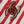 CC 26 Striped Woven Beach Bag 46 Red in Cowhide