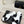 Chanel 26C Chain Bow Chunky Heel Sandals White Black in Cowhide 615990