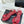 Chanel 26C Chain Bow Chunky Heel Sandals Red in Cowhide 615987