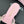 Chanel  26C Double C Bow Slippers High Heel Pink in Mesh 615706