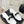 Chanel  26C Double C Bow Slippers High Heel White in Mesh 615704