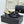 CC 26s Bow Slippers High Heel 35mm Black Satin Sheepskin 615751