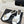CC Classic Rhinestone Double C Bow Kitten Heel Slippers White in Cowhide 615816