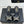 CC Classic Rhinestone Double C Bow Kitten Heel Slippers Black in Cowhide 615815