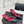Chanel 26C Open-Back High-Heel Sandals Red Black in Leather 615702