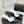 Chanel 26C Open-Back High-Heel Sandals White Black in Leather 615700